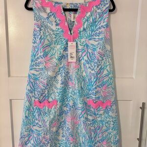 Lilly Pulitzer Colorful Sleeveless Dress/Romper with Pink and Blue Accents